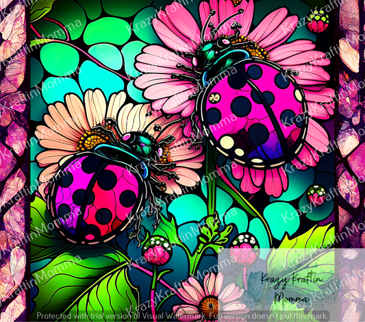 Stained Glass LadyBugs